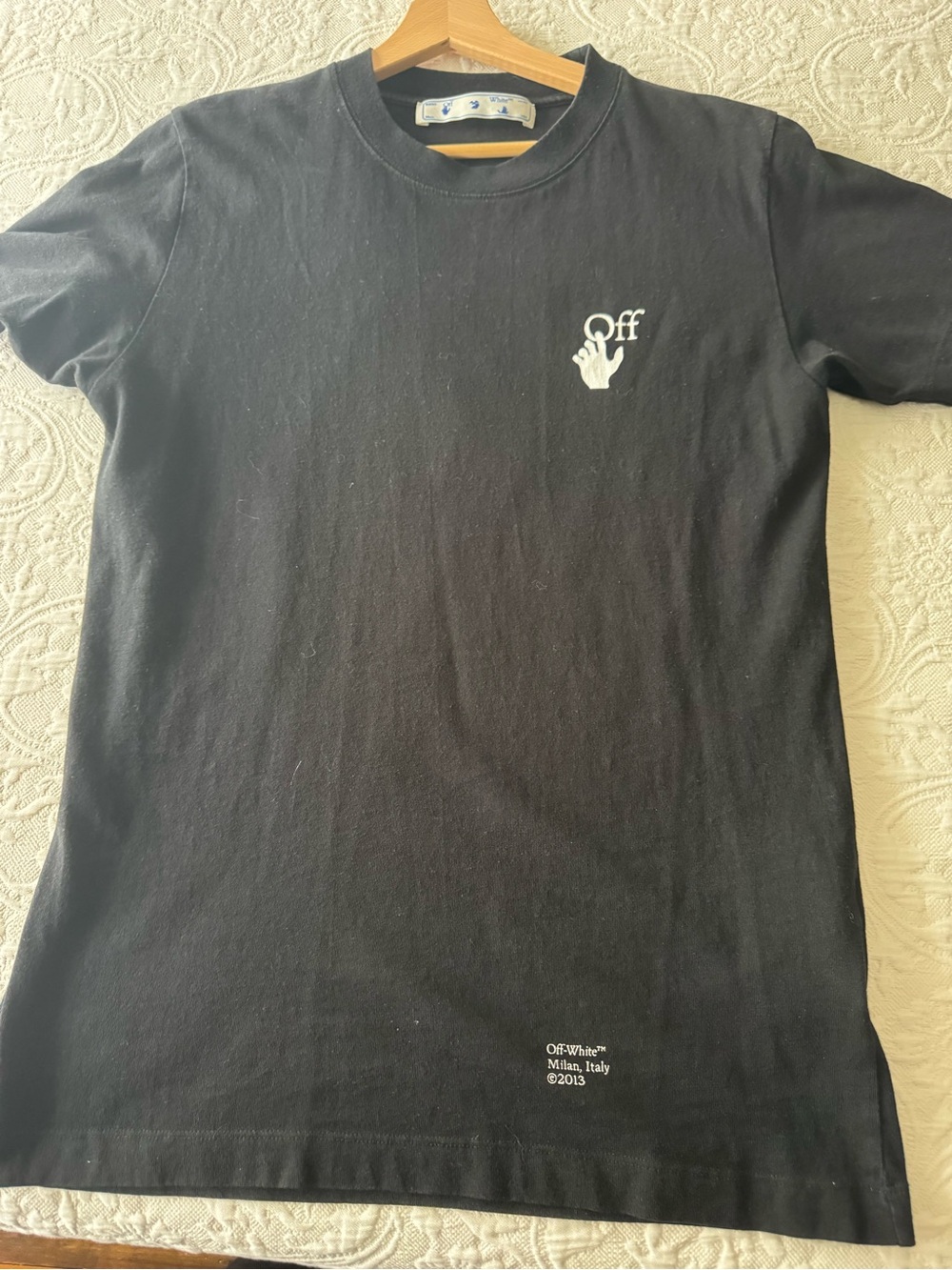 Off-White Black Logo Short Sleeve Tee